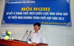 Ông Trần Vĩnh Hưng, Giám đốc Sở Lao động - Thương binh và Xã hội phát biểu chỉ đạo tại hội nghị