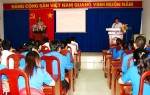 Đồng chí Nguyễn Văn Sơn - Giám đốc Trung tâm TTCTTG phát biểu khai giảng