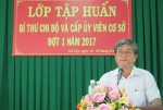 Huyện Cai Lậy tập huấn bí thư chi bộ và cấp ủy viên cơ sở