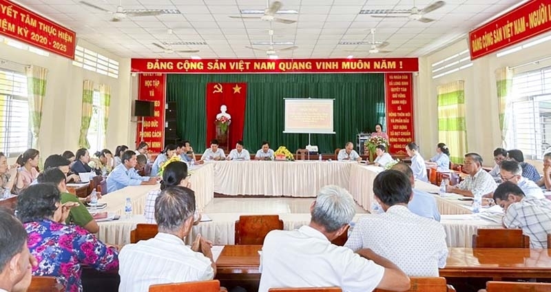 Quang cảnh hội nghị sơ kết.