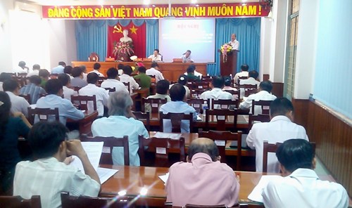 Hội nghị sơ kết giữa nhiệm kỳ Đảng bộ thành phố Mỹ Tho