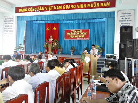 Một buổi tọa đàm ở xã Tân Mỹ Chánh, TPMT