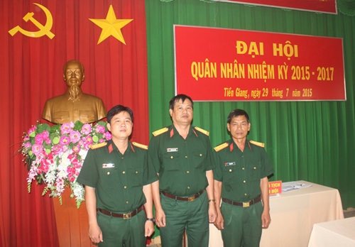 Hội đồng quân nhân Phòng Chính trị nhiệm kỳ 2015 - 2017 ra mắt đại hội