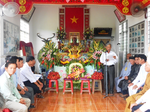 Ông Kiều Mạnh Quân - Bí thư Đảng ủy xã Tân Phong ôn lại giá trị, tầm vóc, ý nghĩa lịch sử của thắng lợi Cách mạng Tháng Tám năm 1945