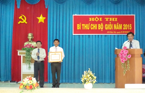 Huyện ủy Gò Công Tây: Hội thi bí thư chi bộ giỏi năm 2015