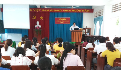 Quang cảnh buổi lễ khai giảng