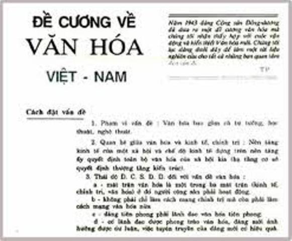 Bản “Đề cương Văn hóa Việt Nam” do Tổng Bí thư Trường Chinh soạn thảo năm 1943. (Ảnh: baotanglichsu.vn).