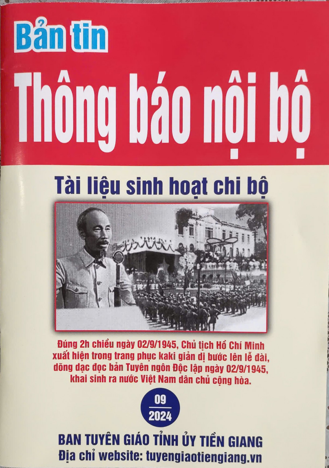 Bản tin Thông báo nội bộ tháng 9 năm 2024